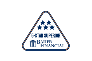 5-Star "Superior" Rated Bank by Bauer Financial Inc.