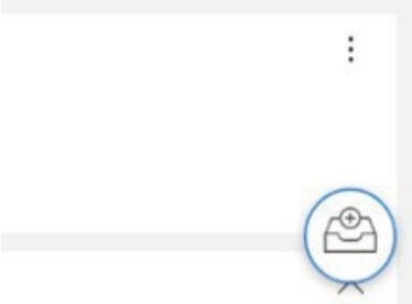 Envelope icon with plus symbol below the options menu. This logo will create a new account group.