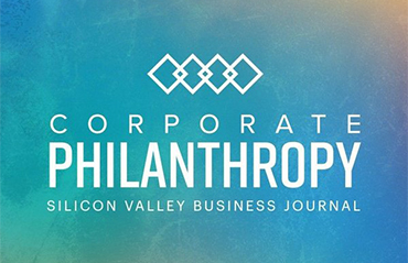 Graphic indicating Corporate Philanthropy Silicon Valley Business Journal